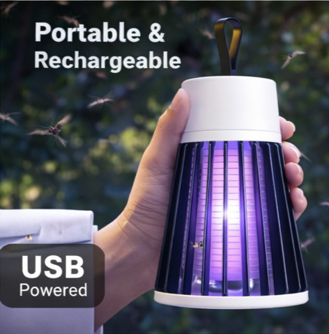 Mosquito Killer Lamp for Home with UV Light | Silent Automatic LED Mosquito Trap for Bedroom Living Room & Large Rooms | Indoor Mosquito Lamp Killer for Home Use