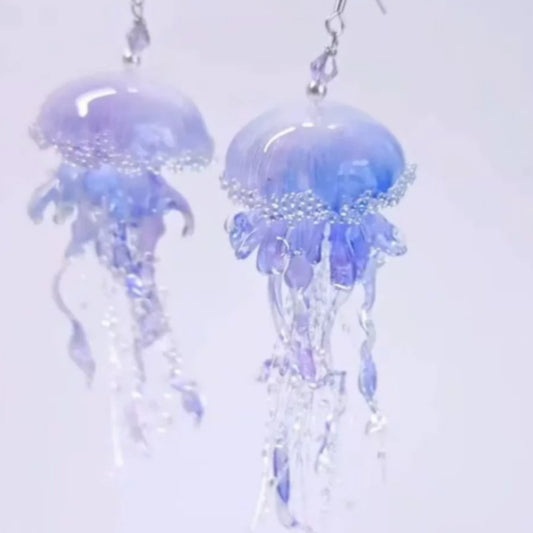 Jellyfish Earrings Super Fairy-like Earrings For Beach Vacations