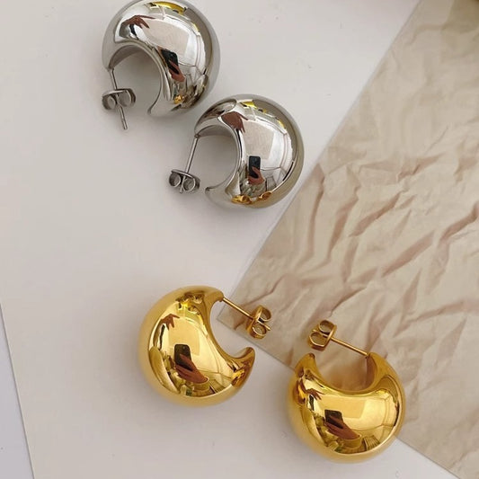 Metal Water Drop Earrings For Women
