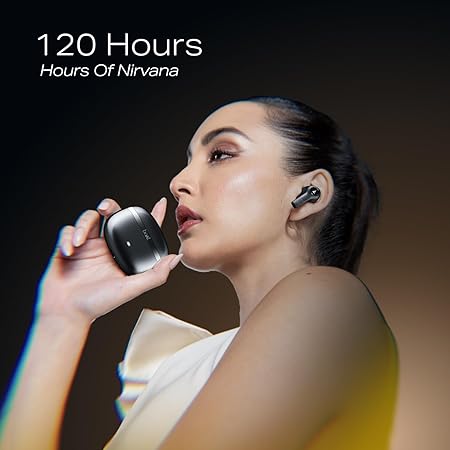 Boat Nirvana Ion ANC Pro, Hi-Res Audio LDAC,ANC(~32dB), 120Hrs Battery, App Support, Fast Charge, v5.3 Bluetooth TWS in Ear Earbuds Wireless Earphones with mic
